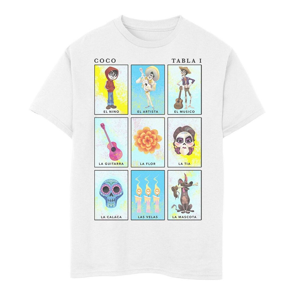 Групповой снимок Disney/Pixar's Coco Boys 8–20, таблица 1, футболка с панелями Licensed Character, белый
Групповой снимок Disney/Pixar's Coco Boys 8–20, таблица 1, футболка с панелями Licensed Character, белый