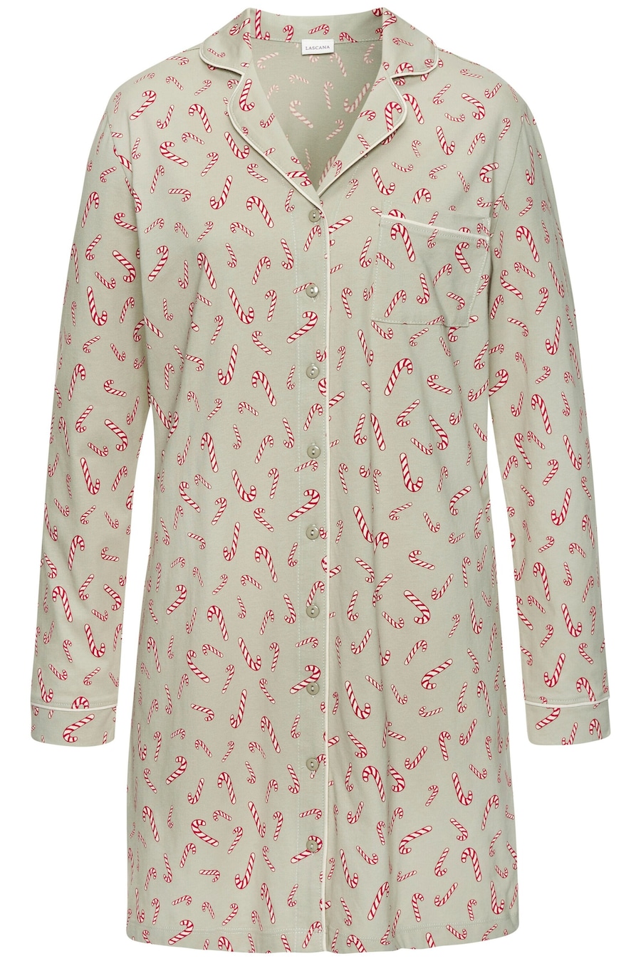 Ночная рубашка LASCANA, пастельно-зеленый
Ночная рубашка LASCANA, пастельно-зеленый