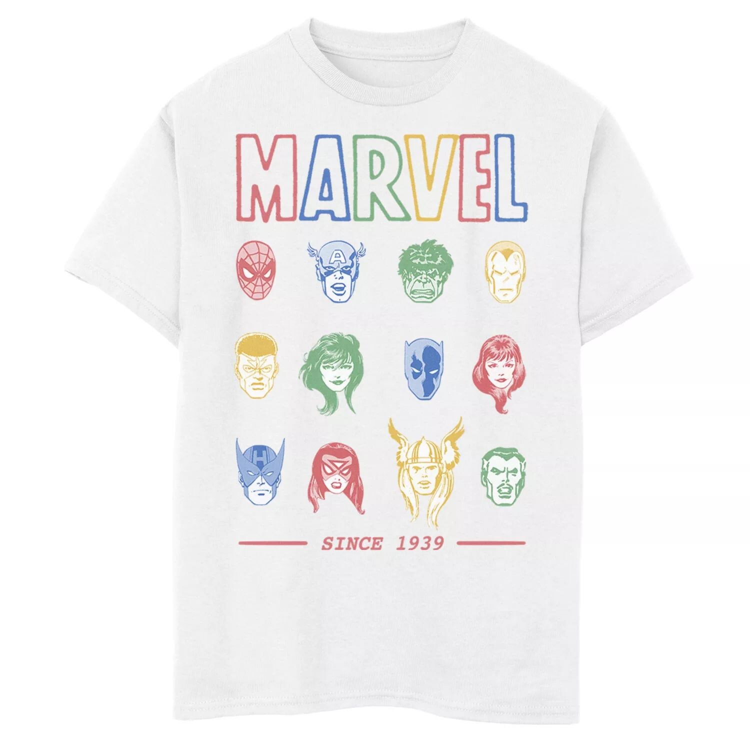 Классическая красочная футболка с рисунком героя комиксов Marvel для мальчиков 8–20 лет с 1939 года Marvel
Классическая красочная футболка с рисунком героя комиксов Marvel для мальчиков 8–20 лет с 1939 года Marvel