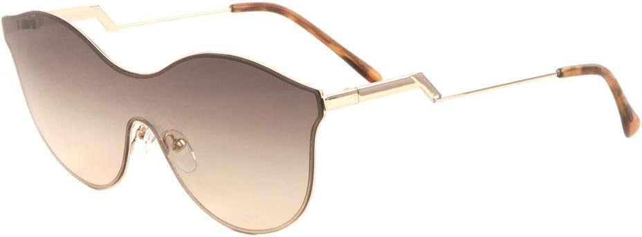 Солнцезащитные очки без оправы, океанического цвета, с изогнутым верхом, цельные, в форме кошачьего глаза, с зигзагообразными дужками и полукруглыми ушами Sunglasses Luxe, Brown
Солнцезащитные очки без оправы, океанического цвета, с изогнутым верхом, цельные, в форме кошачьего глаза, с зигзагообразными дужками и полукруглыми ушами Sunglasses Luxe, Brown