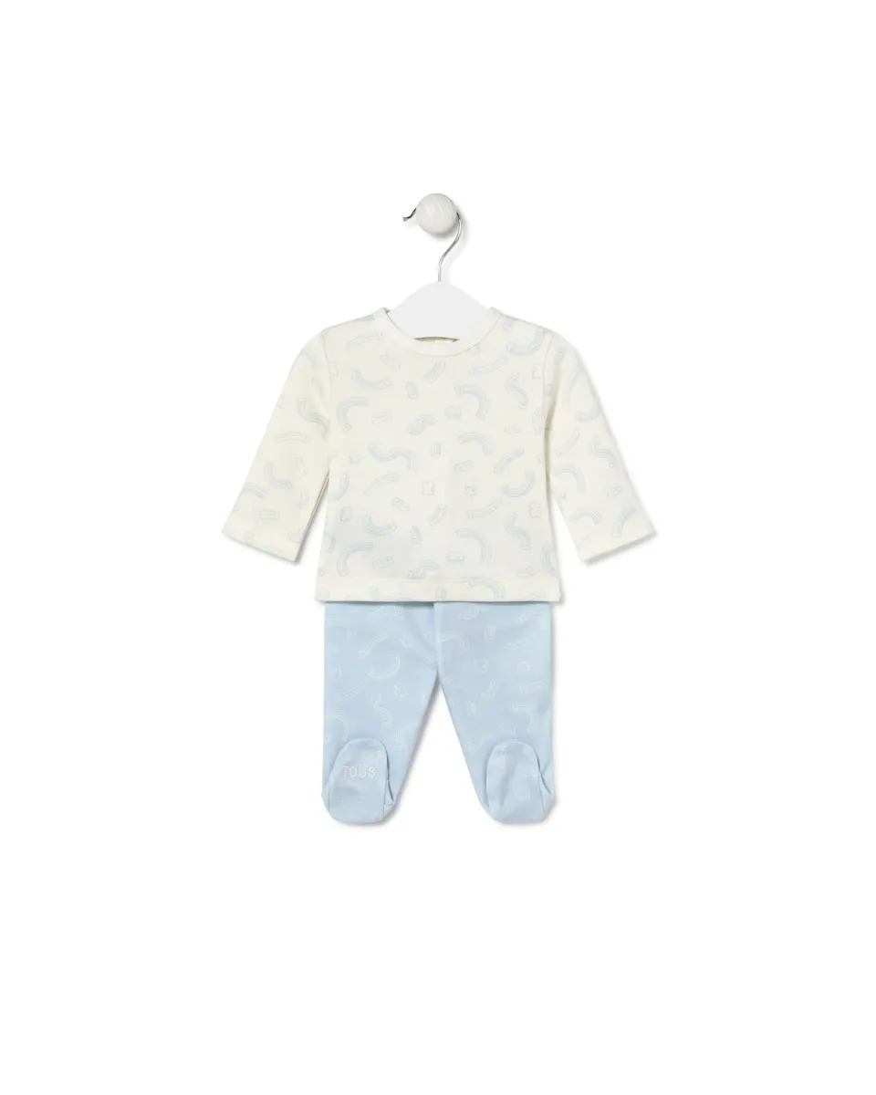 Детский комплект из хлопка с принтом медвежат и радужных звездочек Tous, светло-голубой
Детский комплект из хлопка с принтом медвежат и радужных звездочек Tous, светло-голубой