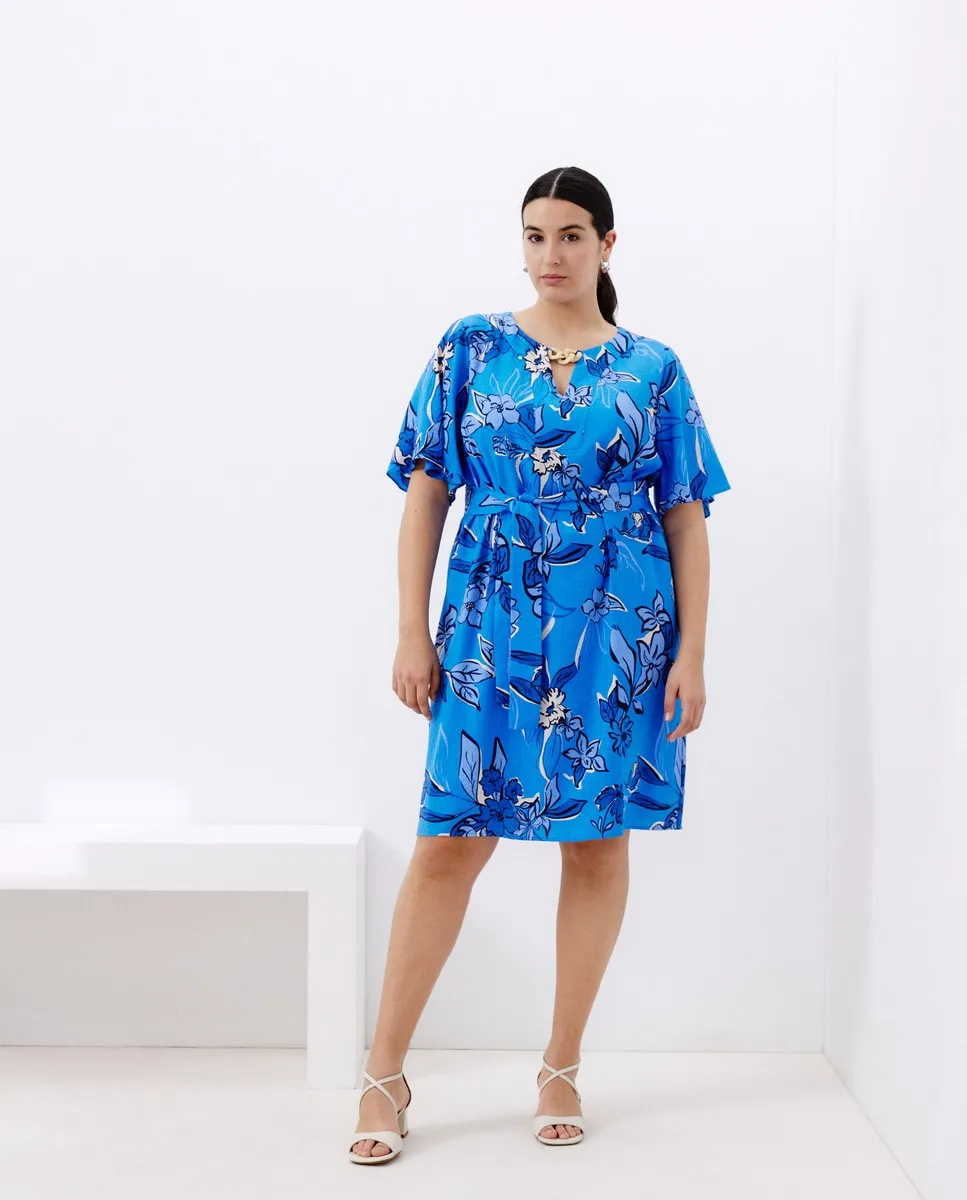 Платье с короткими рукавами и принтом Couchel, синий
Платье с короткими рукавами и принтом Couchel, синий
