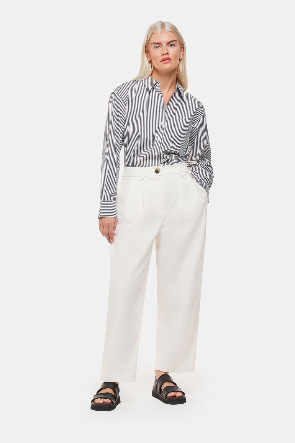 Широкие миниатюрные брюки Bethany из белого хлопка Whistles, белый
Широкие миниатюрные брюки Bethany из белого хлопка Whistles, белый