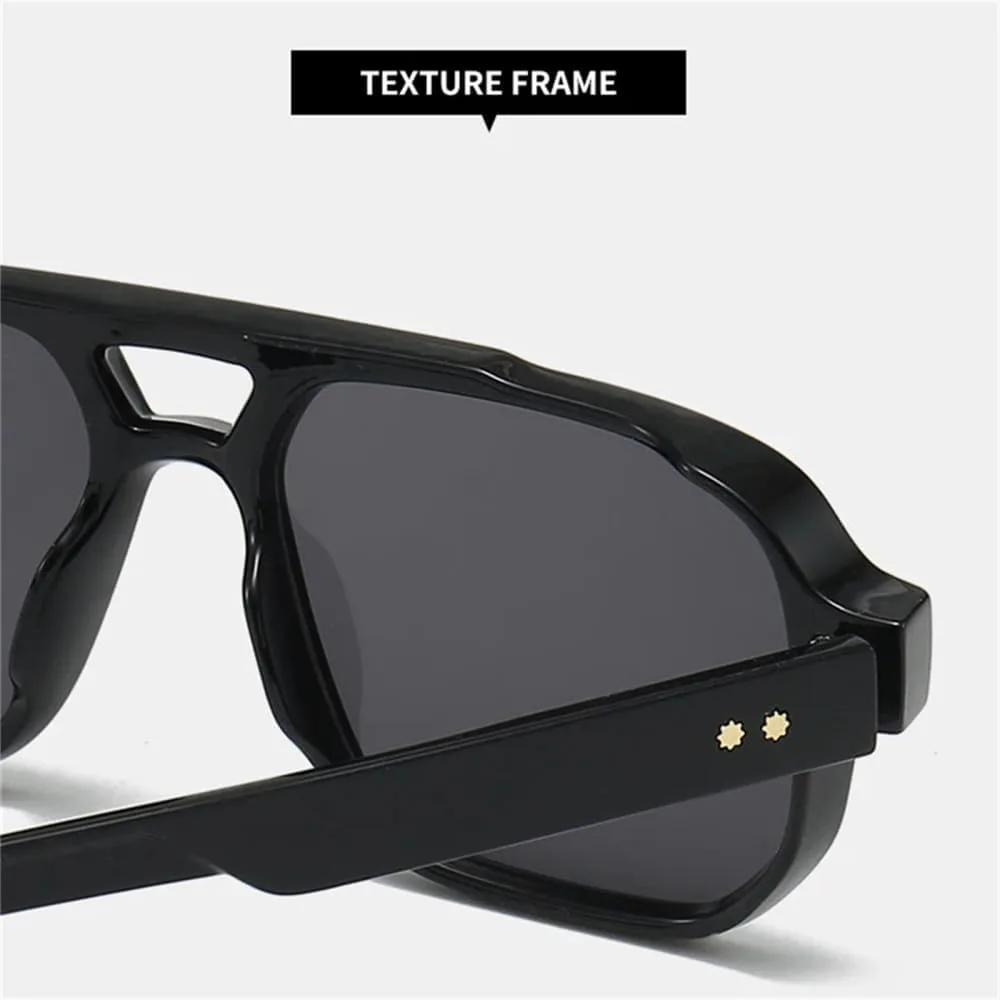 Винтажные мужские солнцезащитные очки с двойной перемычкой, серые линзы Ocean, защита от ультрафиолета UV400, женские солнцезащитные очки с заклепками VFDHN, 4
Винтажные мужские солнцезащитные очки с двойной перемычкой, серые линзы Ocean, защита от ультрафиолета UV400, женские солнцезащитные очки с заклепками VFDHN, 4