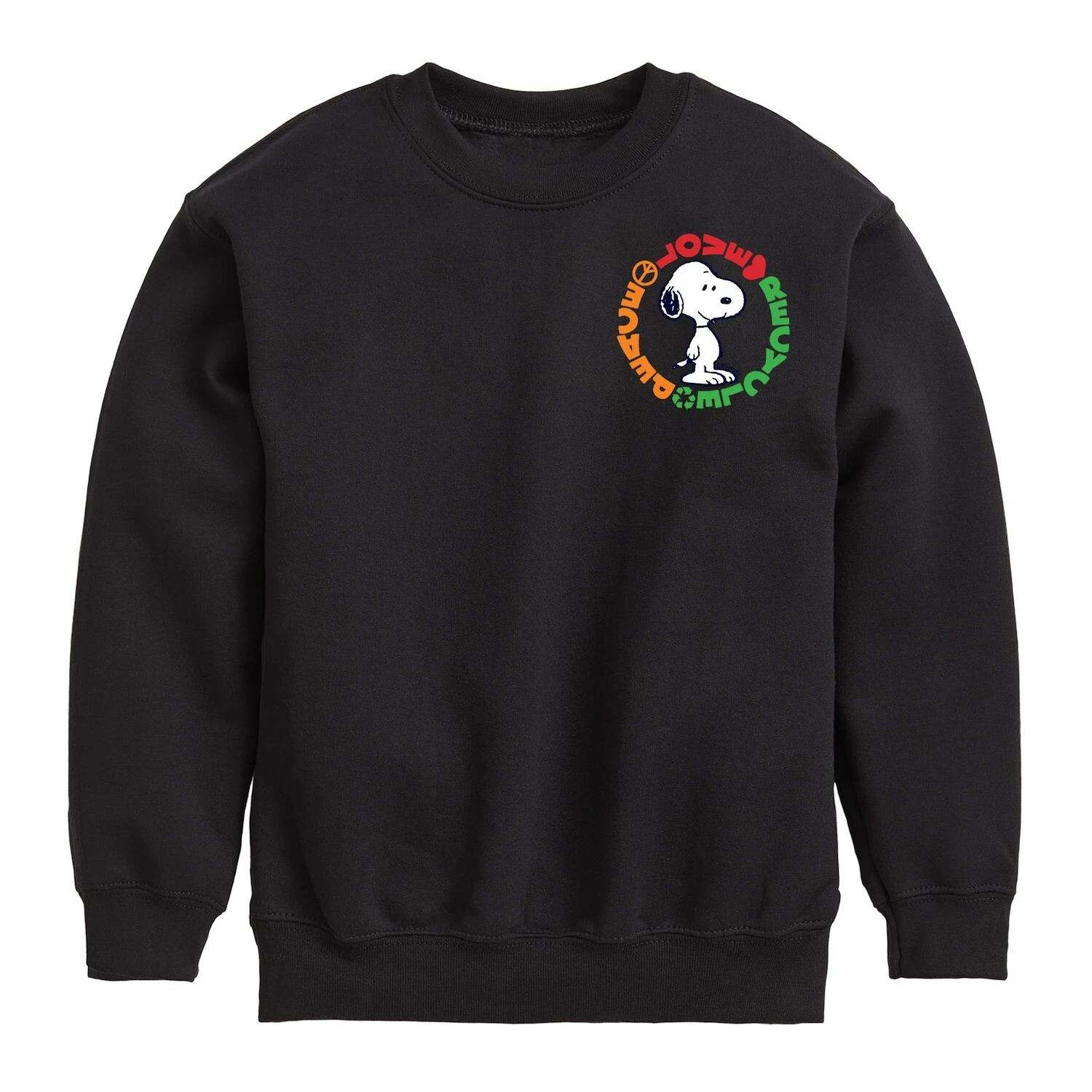 Толстовка из флиса с рисунком Peanuts Love Peace Recycle для мальчиков 8–20 лет Licensed Character, черный
Толстовка из флиса с рисунком Peanuts Love Peace Recycle для мальчиков 8–20 лет Licensed Character, черный