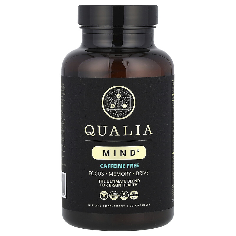 Qualia, Mind, без кофеина, 90 капсул
Qualia, Mind, без кофеина, 90 капсул