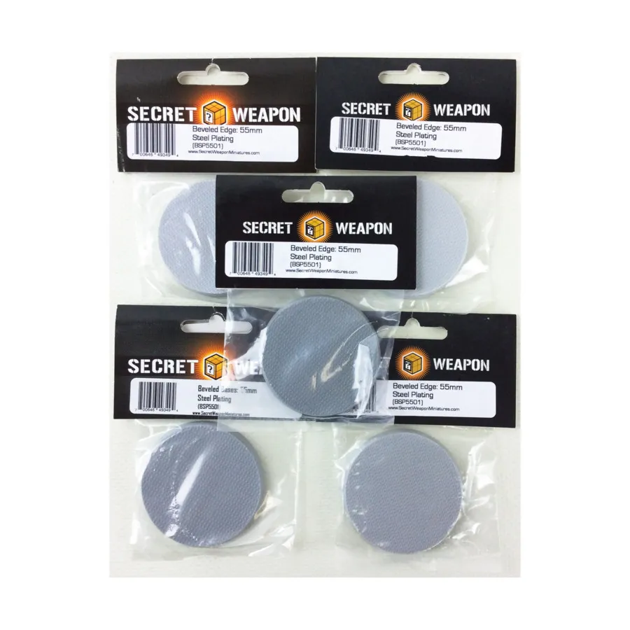 Скошенное основание 55 мм — стальное покрытие (5 шт.), Miniature Bases - Steel Plating
Скошенное основание 55 мм — стальное покрытие (5 шт.), Miniature Bases - Steel Plating