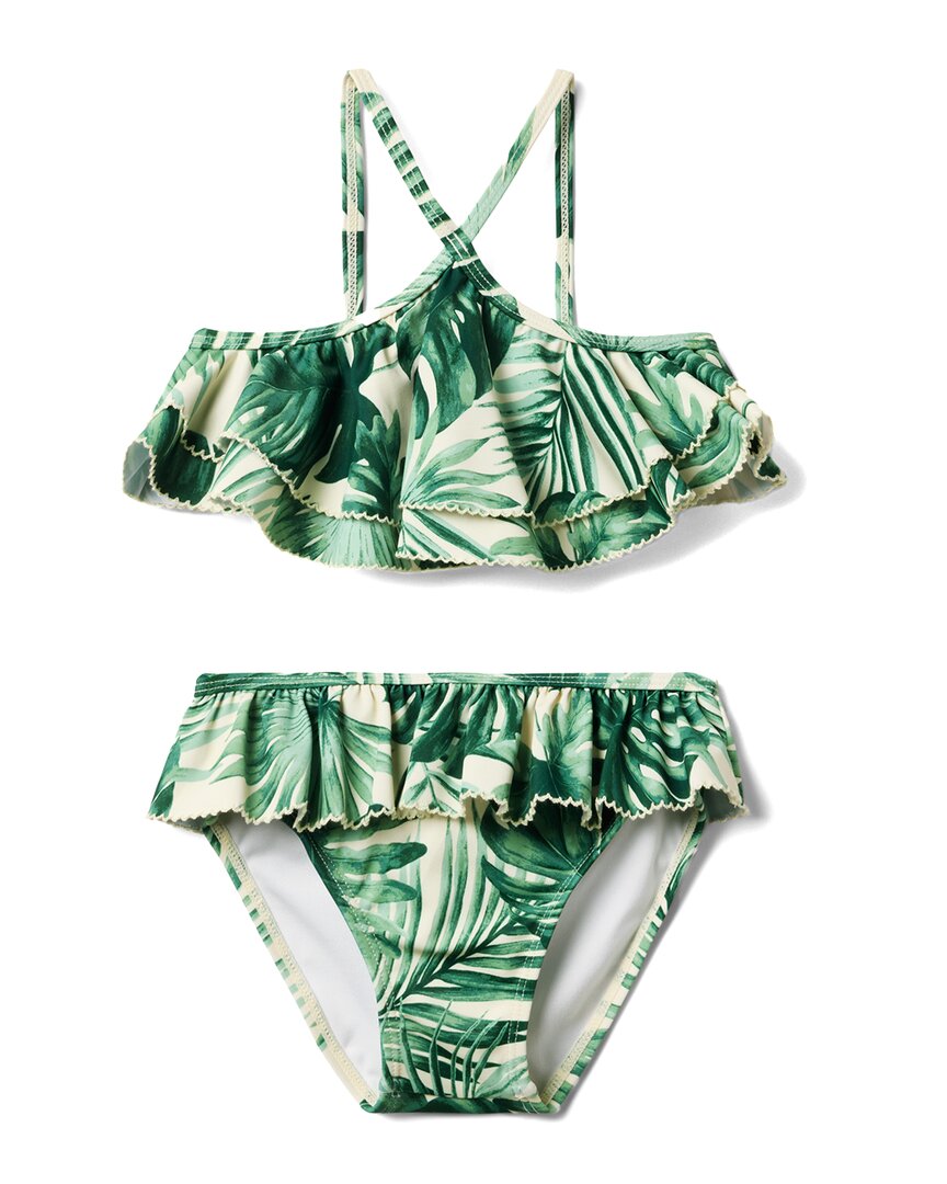 Janie and Jack Recycled Palm Ruffle Halter Купальник из 2 частей, зеленый
Janie and Jack Recycled Palm Ruffle Halter Купальник из 2 частей, зеленый