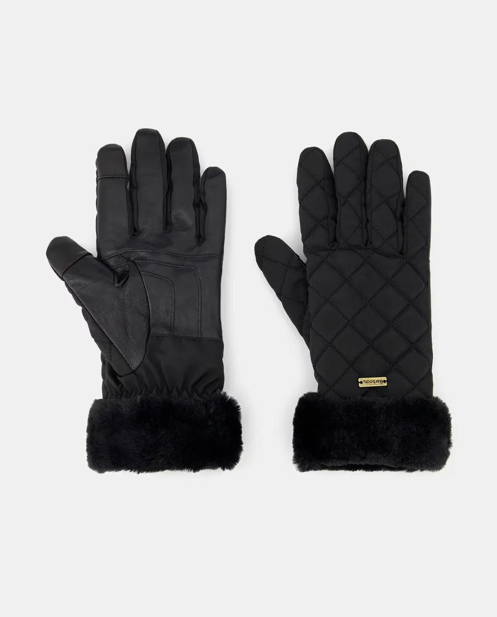 Черные мягкие перчатки с синтетическим мехом на манжетах Barbour, черный
Черные мягкие перчатки с синтетическим мехом на манжетах Barbour, черный