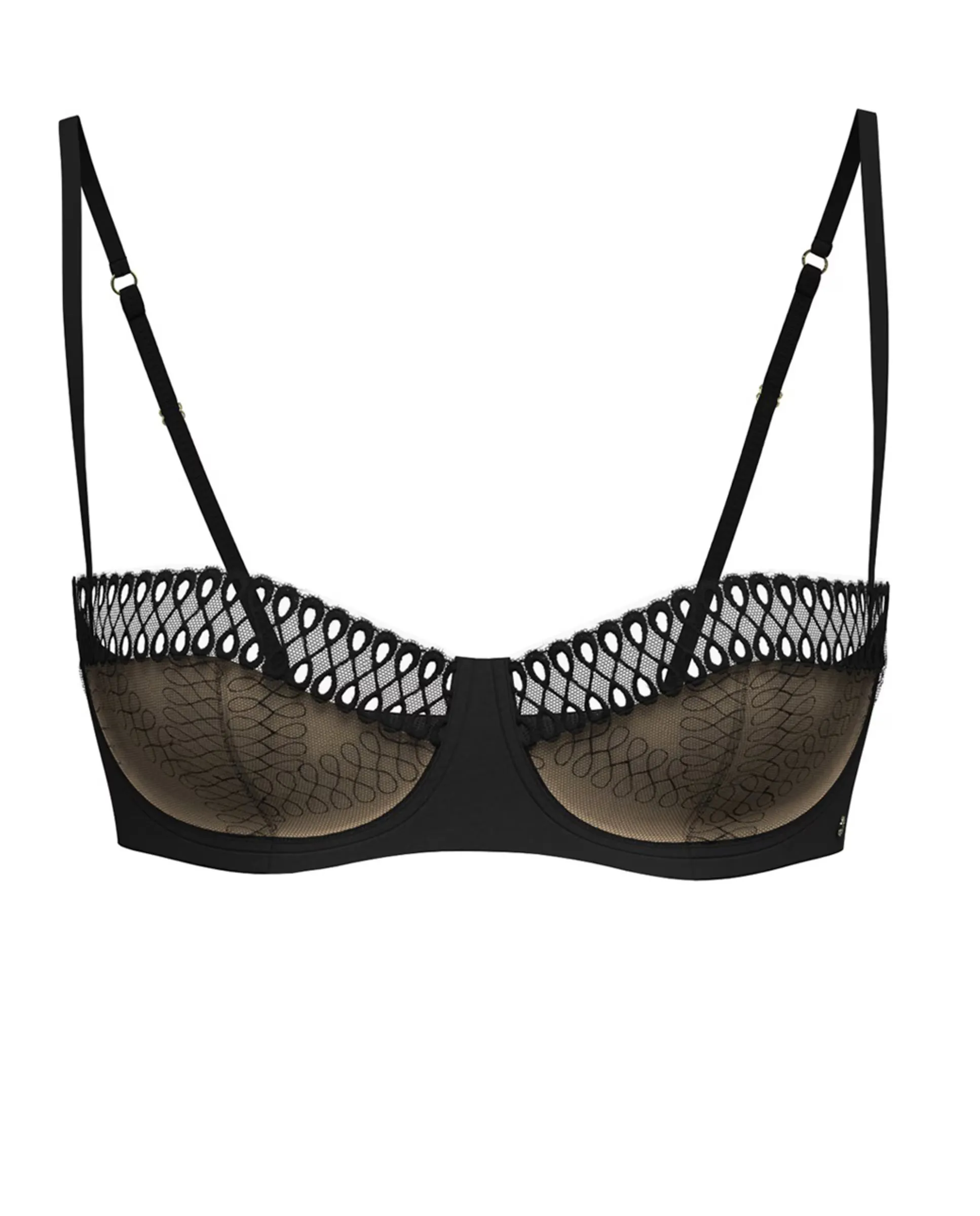 Бюстгальтер балконет на синтетических бретелях Boss, черный
Бюстгальтер балконет на синтетических бретелях Boss, черный