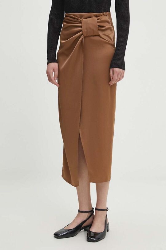 Юбка Answear Lab, бежевый 
Юбка Answear Lab, бежевый