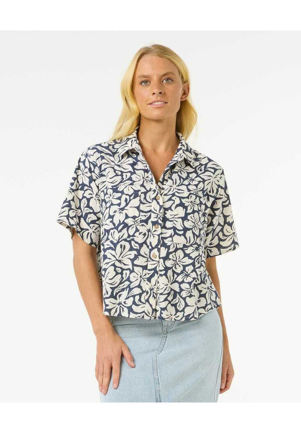 Блузка на пуговицах Rip Curl, темно-синий
Блузка на пуговицах Rip Curl, темно-синий
