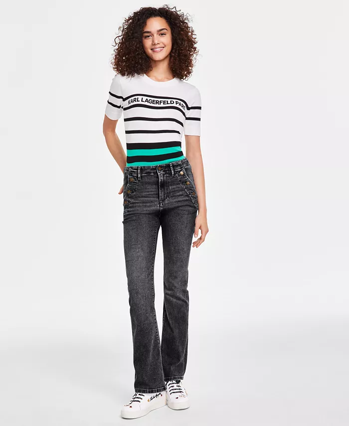 Женские джинсы Sailor с расклешенными штанинами KARL LAGERFELD PARIS, серый
Женские джинсы Sailor с расклешенными штанинами KARL LAGERFELD PARIS, серый