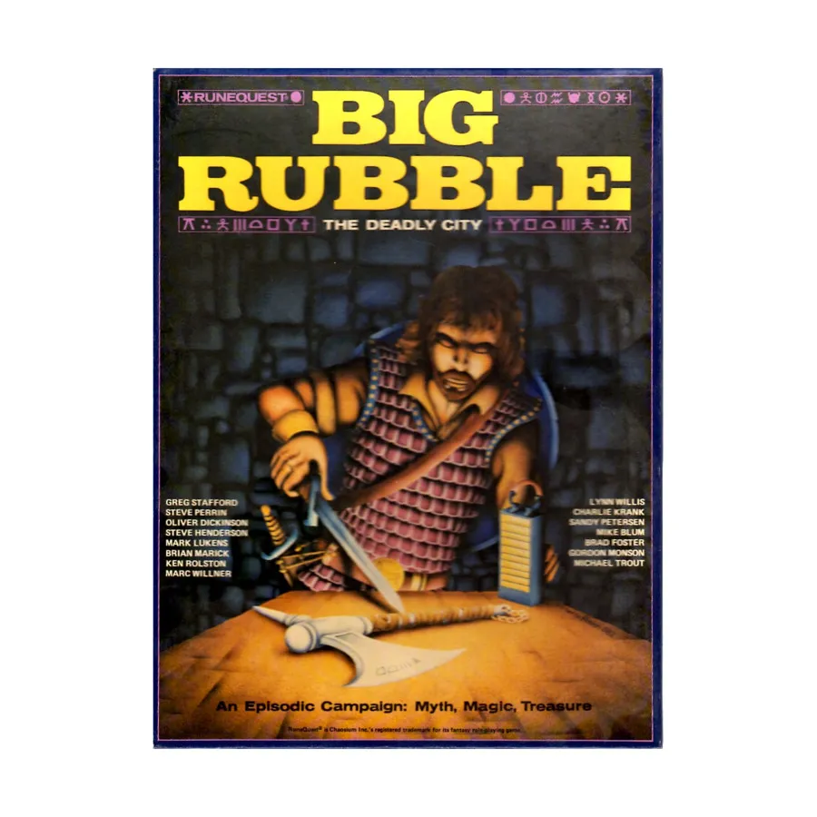 Бокс-сет Big Rubble, RuneQuest (Chaosium)
Бокс-сет Big Rubble, RuneQuest (Chaosium)