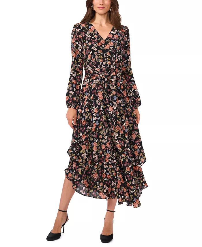 Женское платье с V-образным вырезом, поясом и асимметричным подолом Vince Camuto, мультиколор
Женское платье с V-образным вырезом, поясом и асимметричным подолом Vince Camuto, мультиколор