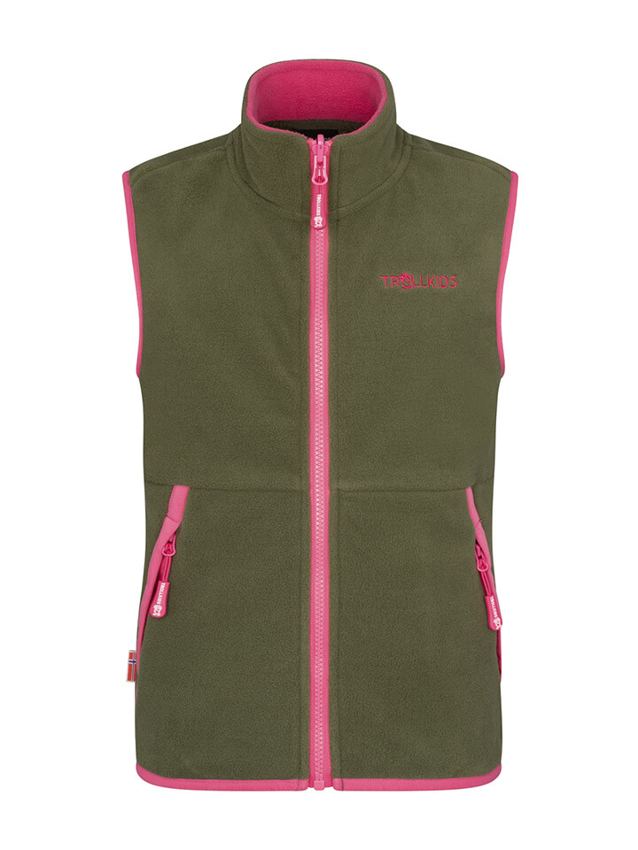 Утепленный жилет Trollkids Fleece Kjerag, хаки
Утепленный жилет Trollkids Fleece Kjerag, хаки