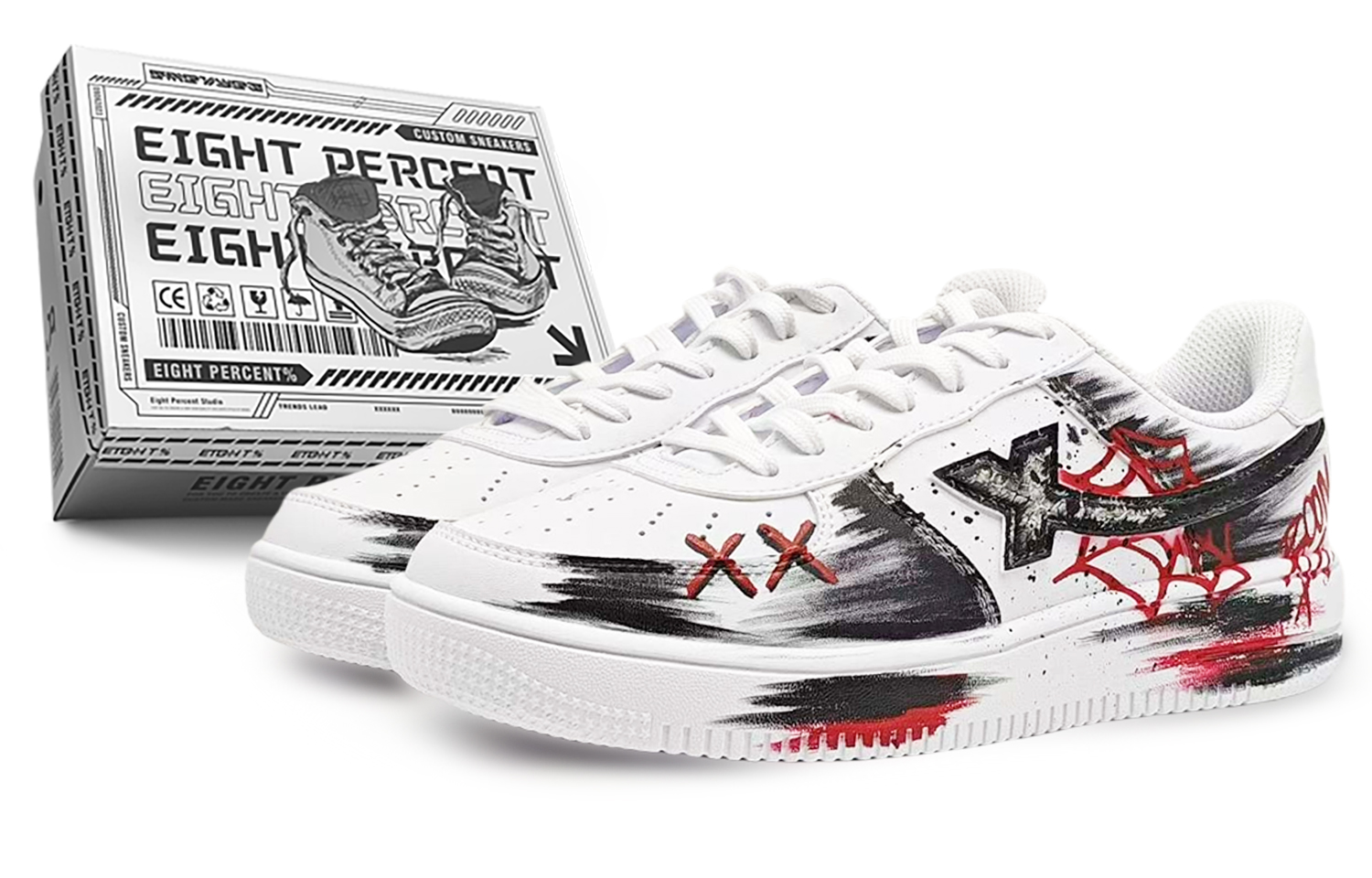 XTEP Кроссовки Air Force One с низким верхом для скейтборда, износостойкие, противоскользящие, мужские, черные, белые, красные
XTEP Кроссовки Air Force One с низким верхом для скейтборда, износостойкие, противоскользящие, мужские, черные, белые, красные