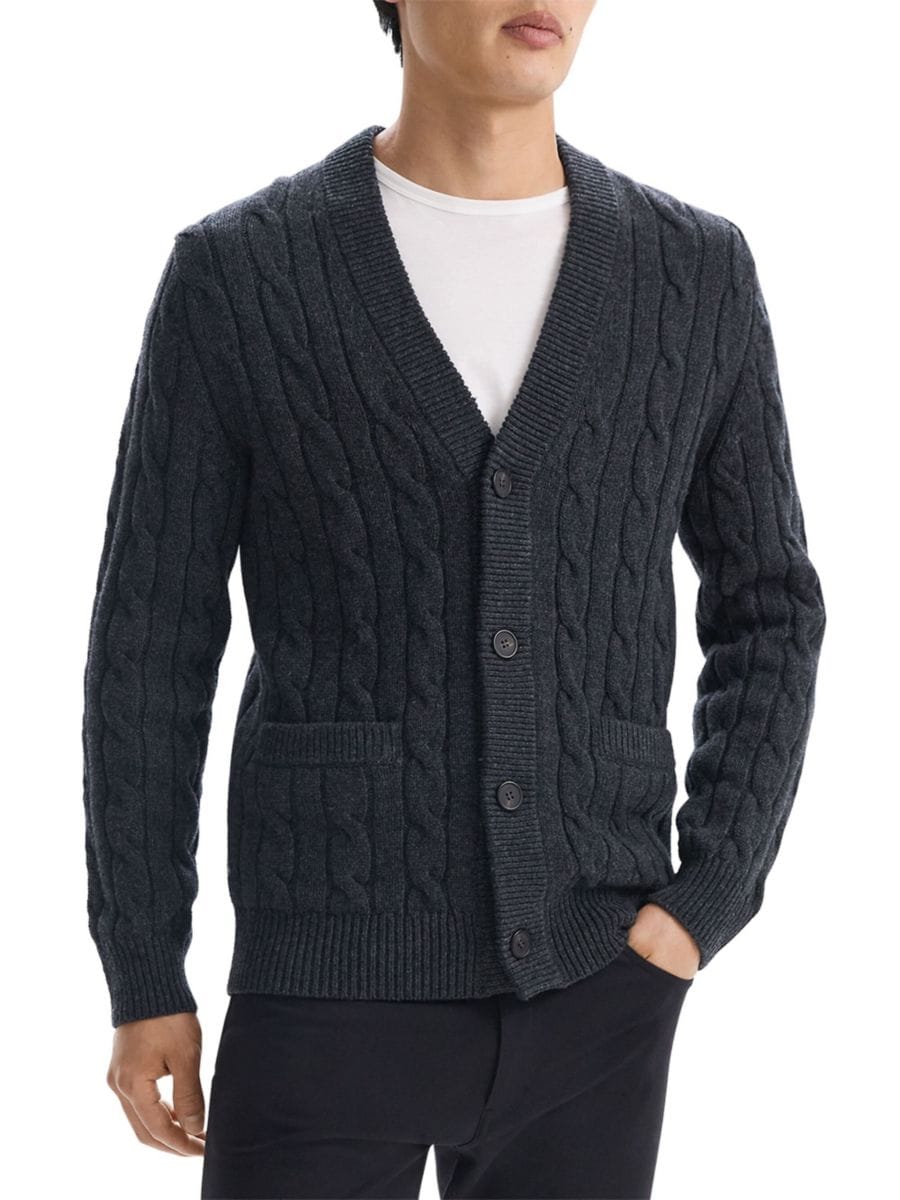 Шерстяной кардиган с косами Theory, цвет Pestle Melange
Шерстяной кардиган с косами Theory, цвет Pestle Melange