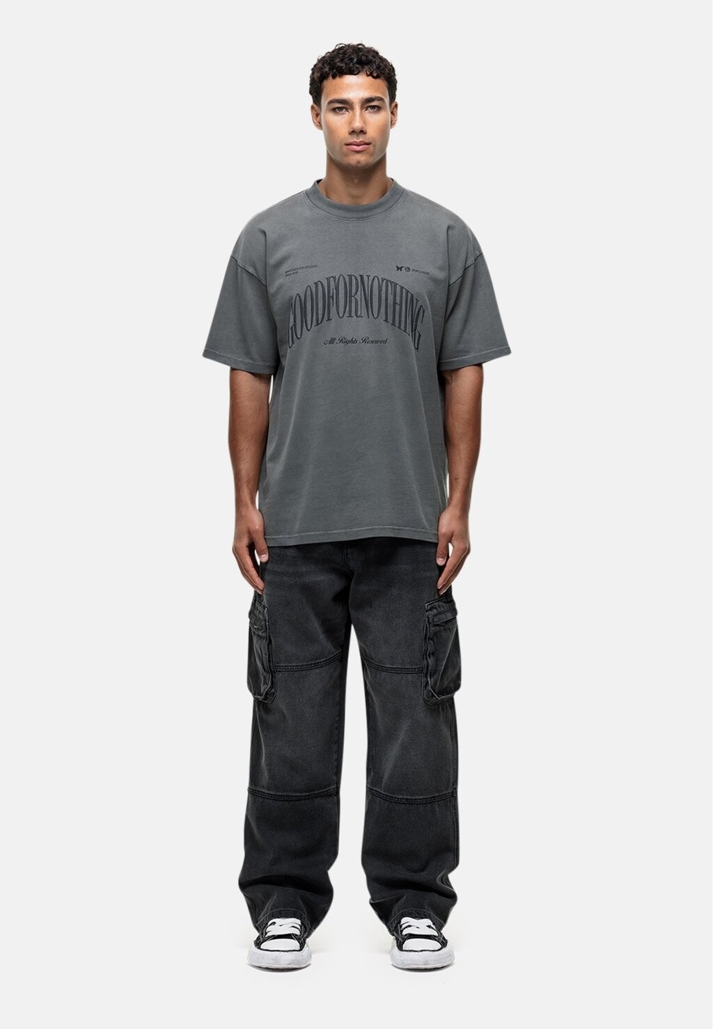 Футболка с принтом Good For Nothing, серый
Футболка с принтом Good For Nothing, серый