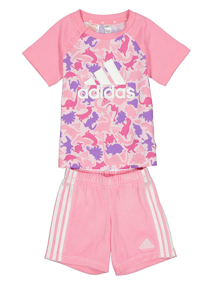 Футболка adidas 2tlg Outfit, розовый 
Футболка adidas 2tlg Outfit, розовый
