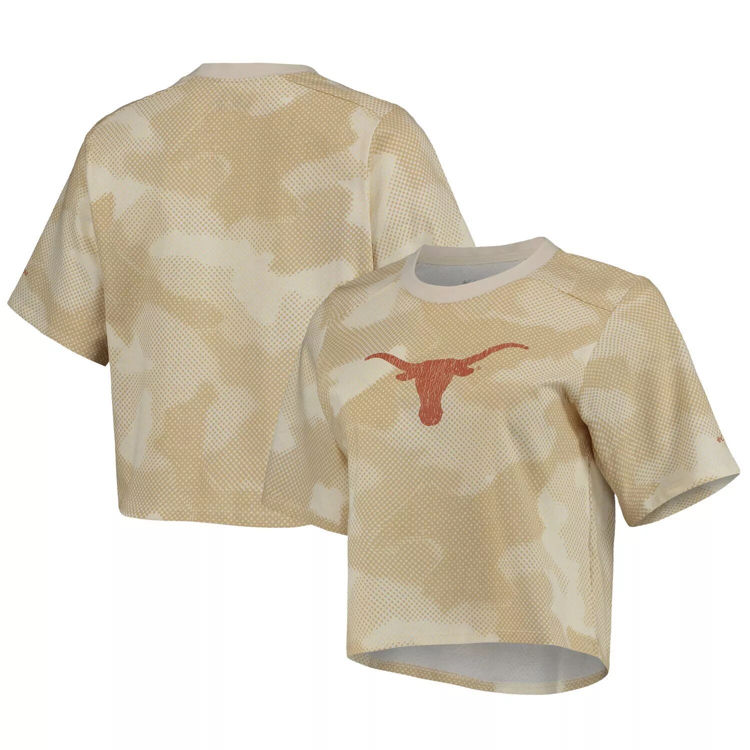 Женская футболка свободного кроя с камуфляжным принтом Columbia White/Tan Texas Longhorns Park 
Женская футболка свободного кроя с камуфляжным принтом Columbia White/Tan Texas Longhorns Park