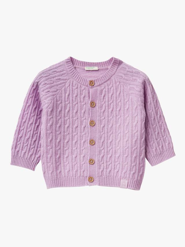 Детский кардиган из шерстяной смеси Benetton, Violet
Детский кардиган из шерстяной смеси Benetton, Violet