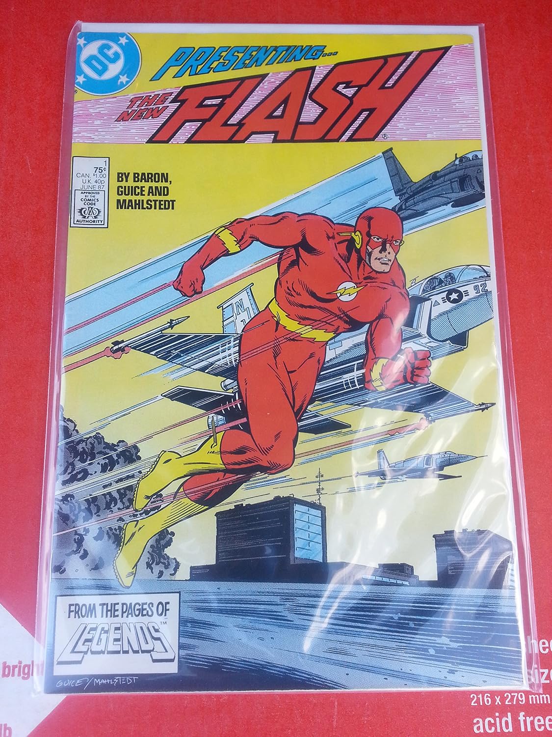 The Flash #1 presenting the New Flash, 1st issue from 1987 (DC)
The Flash #1 presenting the New Flash, 1st issue from 1987 (DC)