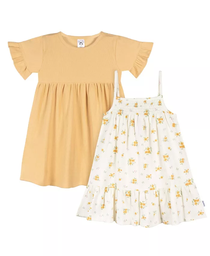 Платье для девочки с коротким рукавом и без рукавов, 2 шт Gerber, желтый
Платье для девочки с коротким рукавом и без рукавов, 2 шт Gerber, желтый