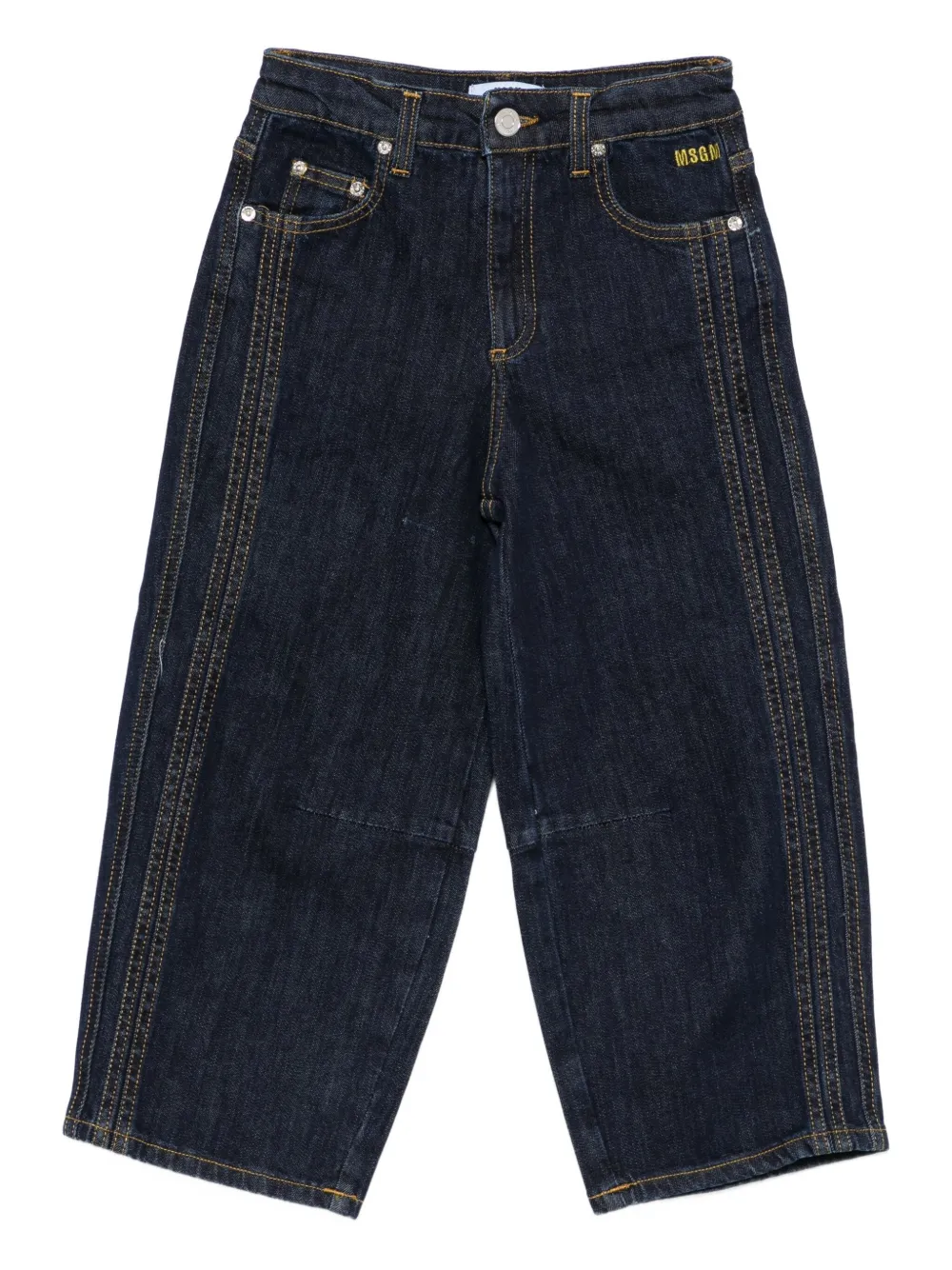 Джинсы с тройным швом MSGM Kids, синий
Джинсы с тройным швом MSGM Kids, синий