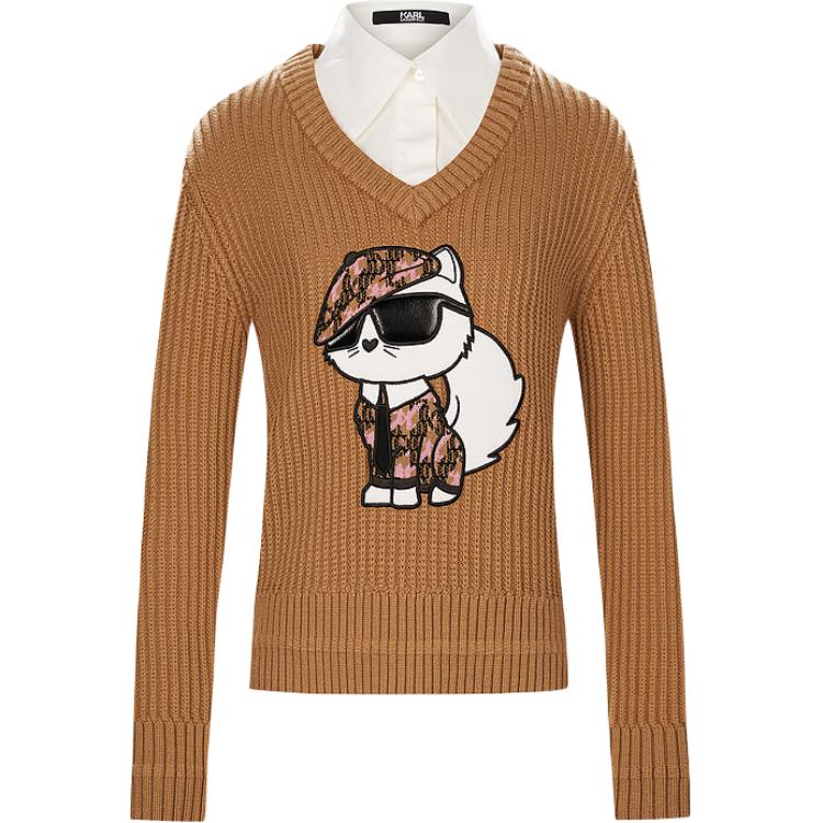 Женский свитер верблюжьего цвета KARL LAGERFELD / Karl Lagerfeld Jeans, коричневый
Женский свитер верблюжьего цвета KARL LAGERFELD / Karl Lagerfeld Jeans, коричневый