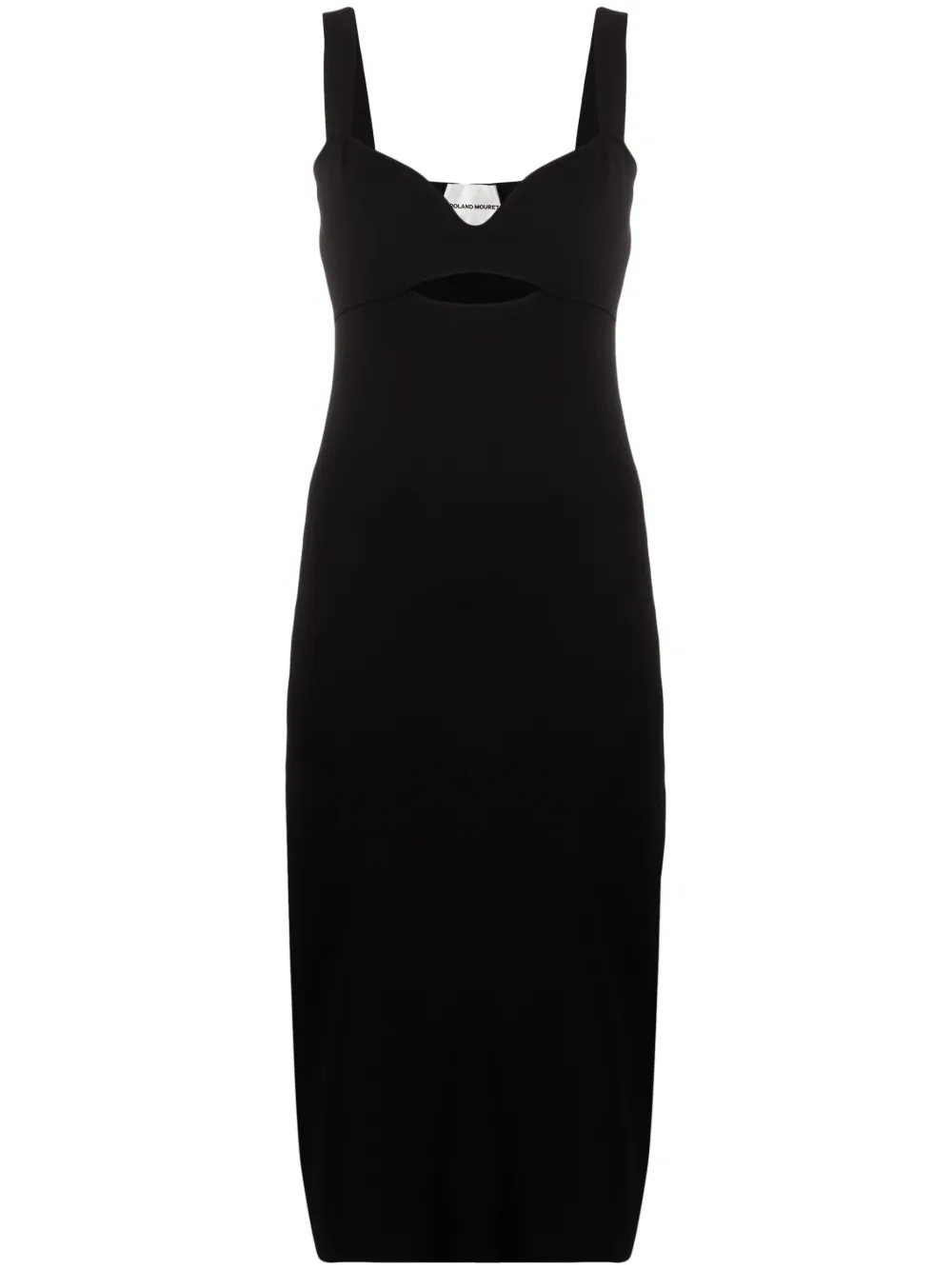 Трикотажное платье миди с вырезом Roland Mouret, черный
Трикотажное платье миди с вырезом Roland Mouret, черный