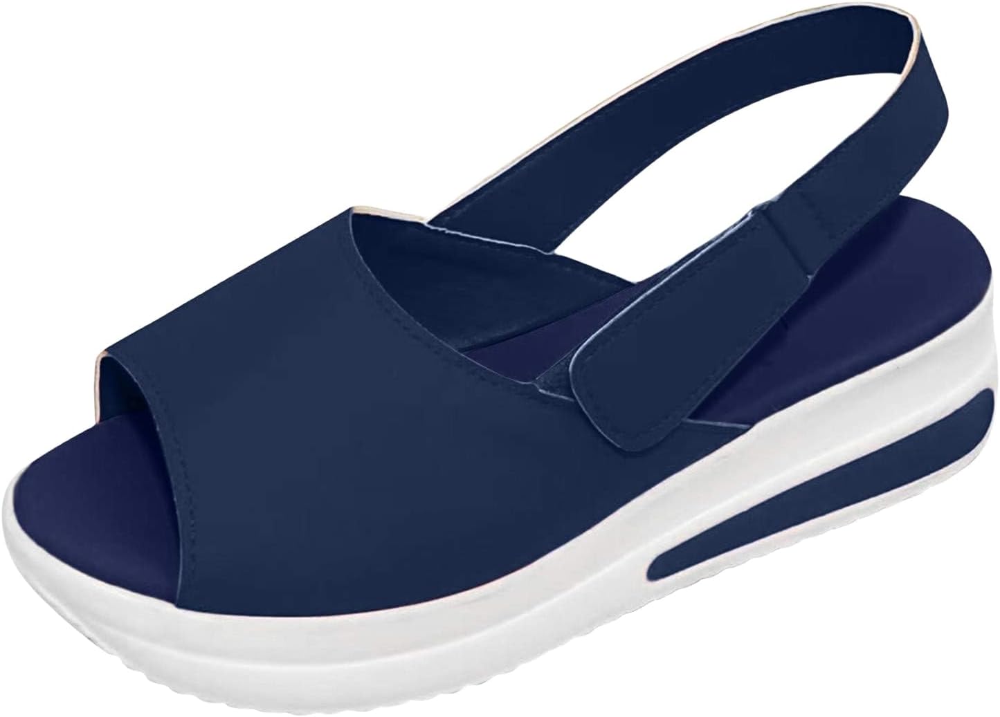 Женские сандалии с ремешком сзади, летние удобные с открытым носком, сандалии на танкетке с ремешком на щиколотке и застежкой на крючок и петлю, повседневные нескользящие пляжные туфли на платформе, открытый носок, дышащие тапочки Generic, темно...
Женские сандалии с ремешком сзади, летние удобные с открытым носком, сандалии на танкетке с ремешком на щиколотке и застежкой на крючок и петлю, повседневные нескользящие пляжные туфли на платформе, открытый носок, дышащие тапочки Generic, темно...