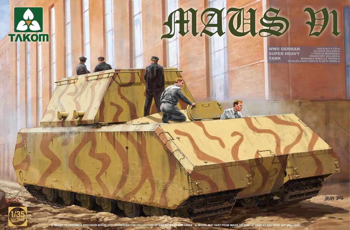 Модель танка ТАКОМ 2049 1:35 Maus V1 Takom
Модель танка ТАКОМ 2049 1:35 Maus V1 Takom