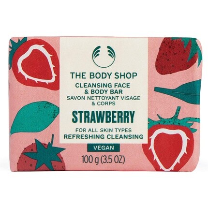 The Body Shop Очищающее мыло для лица и тела с клубникой 100 г
The Body Shop Очищающее мыло для лица и тела с клубникой 100 г