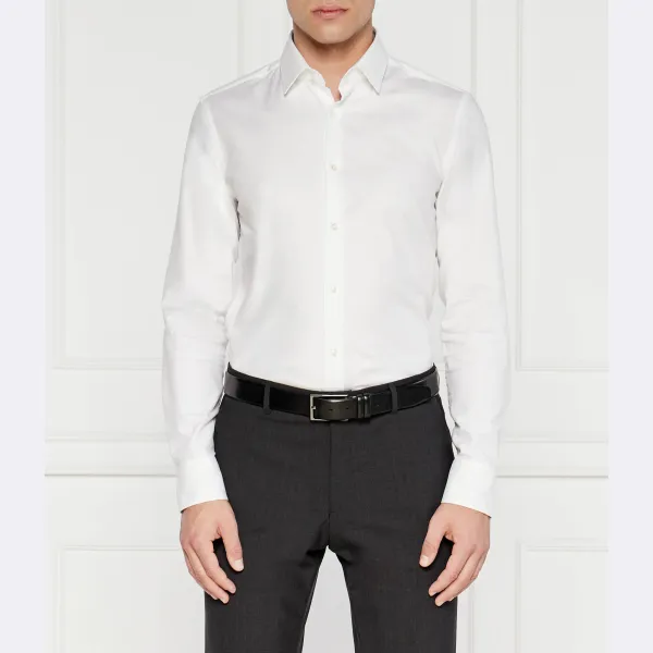 Узкая рубашка с коротким рукавом Boss, белый
Узкая рубашка с коротким рукавом Boss, белый