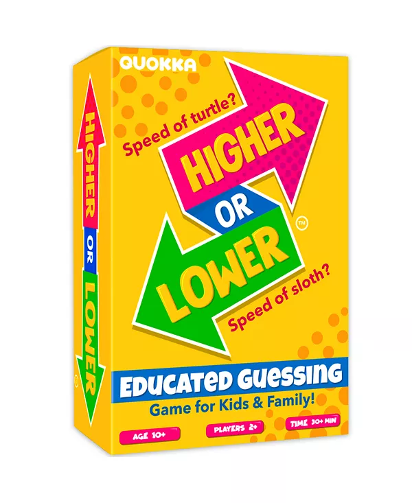 Настольная игра для детей - семейная карточная игра для детей и взрослых - больше или меньше | весёлые вопросы-угадайки | легко научиться | 2+ игрока Quokka, universal
Настольная игра для детей - семейная карточная игра для детей и взрослых - больше или меньше | весёлые вопросы-угадайки | легко научиться | 2+ игрока Quokka, universal