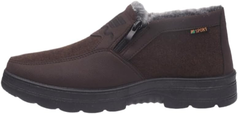 Модные мужские повседневные туфли - большие размеры, теплые хлопковые туфли - противоскользящие и удобные - подходят для ежедневного использования осенью и зимой Hoalox, коричневый
Модные мужские повседневные туфли - большие размеры, теплые хлопковые туфли - противоскользящие и удобные - подходят для ежедневного использования осенью и зимой Hoalox, коричневый