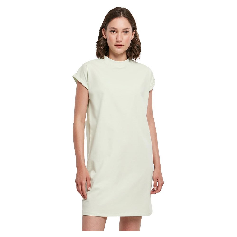 Короткое платье Build Your Brand Turtle Extended Shoulder Short Sleeve, бежевый 
Короткое платье Build Your Brand Turtle Extended Shoulder Short Sleeve, бежевый