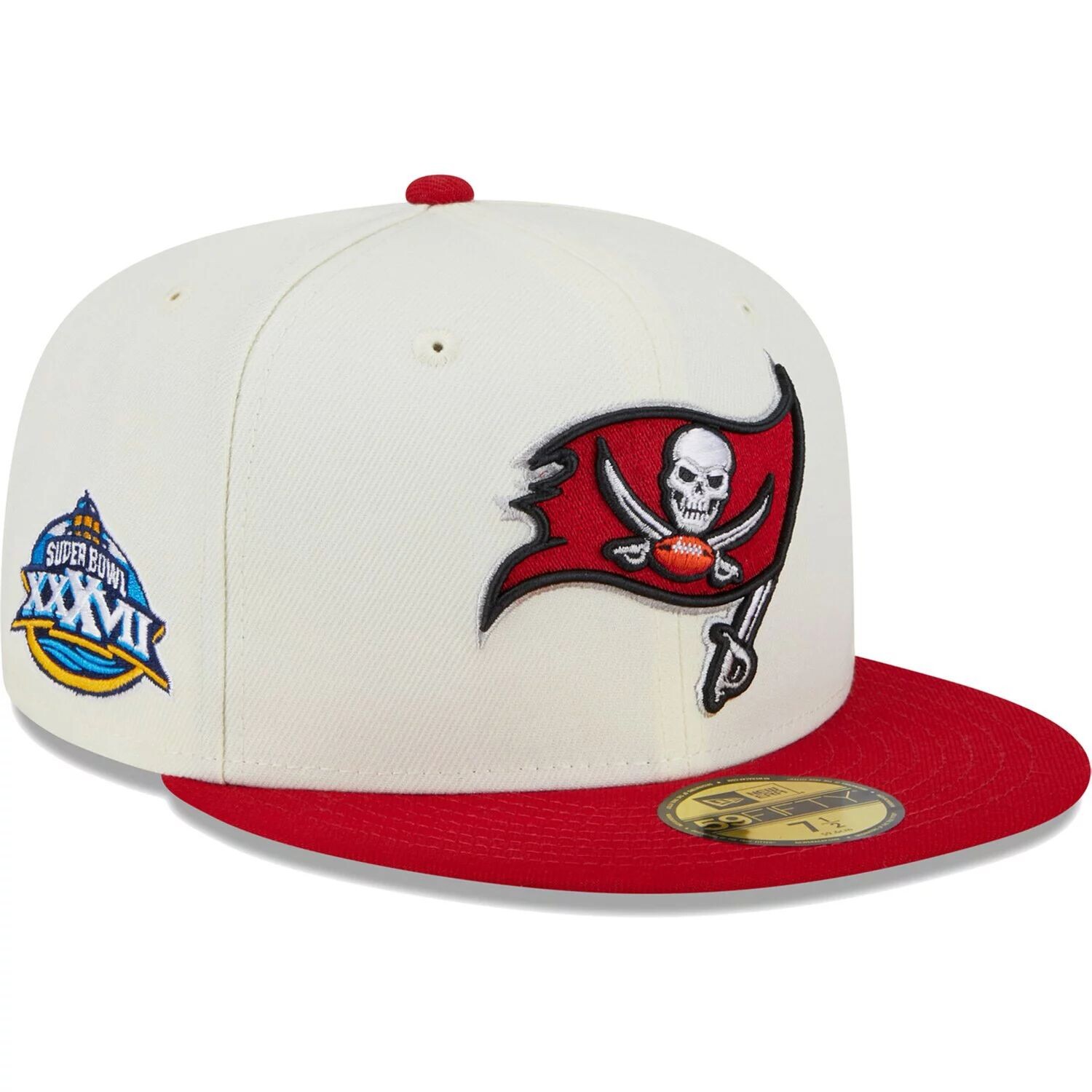 Мужская приталенная кепка New Era кремового цвета Tampa Bay Buccaneers Retro 59FIFTY
Мужская приталенная кепка New Era кремового цвета Tampa Bay Buccaneers Retro 59FIFTY