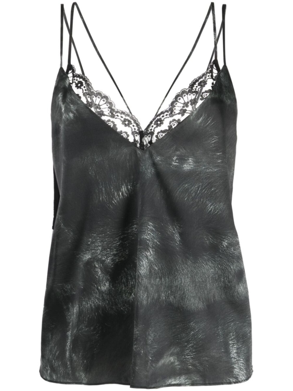 Natasha Zinko топ на бретелях с кружевом, серый
Natasha Zinko топ на бретелях с кружевом, серый