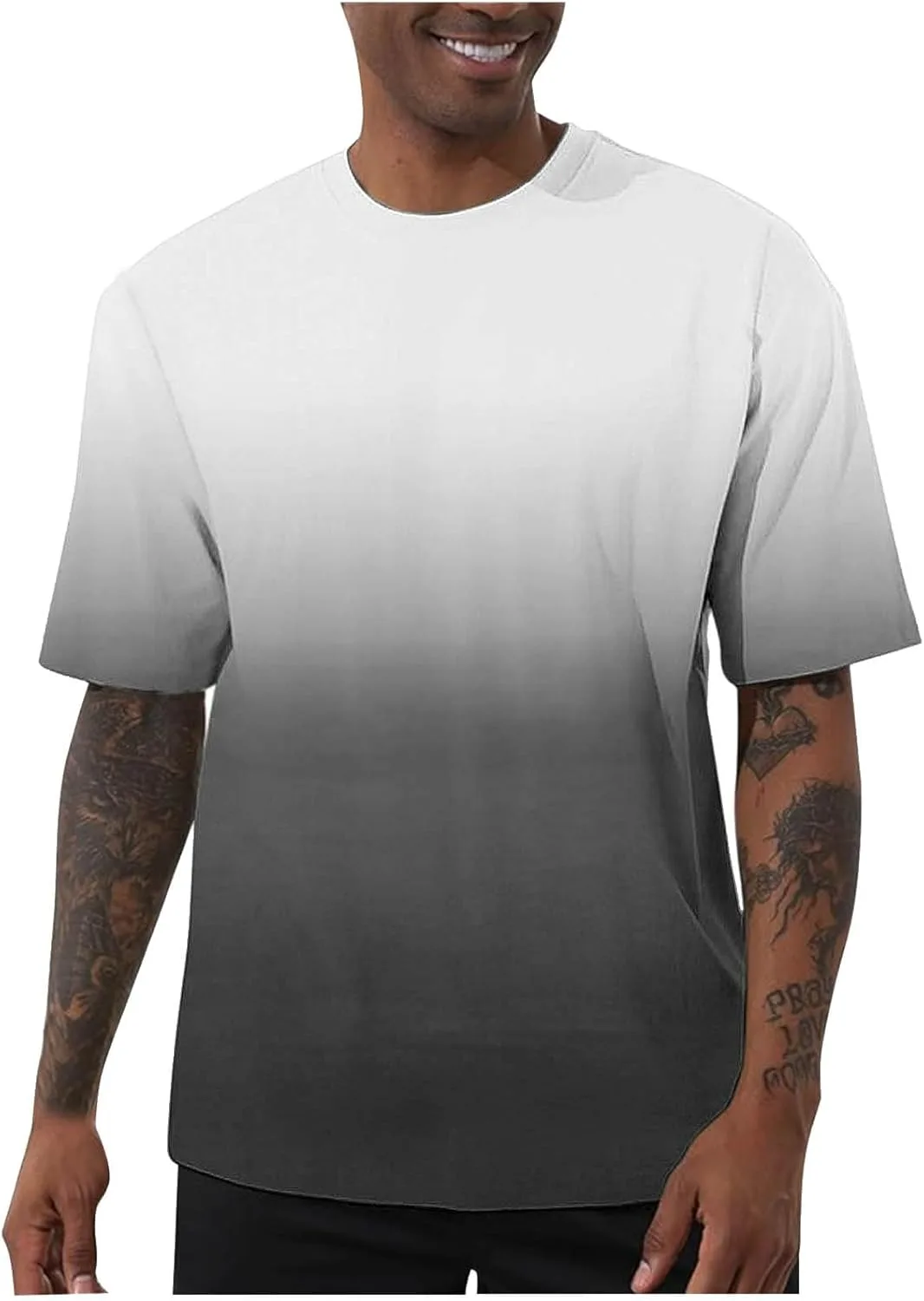 Мужская летняя футболка Casual Mixed Color с коротким рукавом и свободным кроем
Мужская летняя футболка Casual Mixed Color с коротким рукавом и свободным кроем