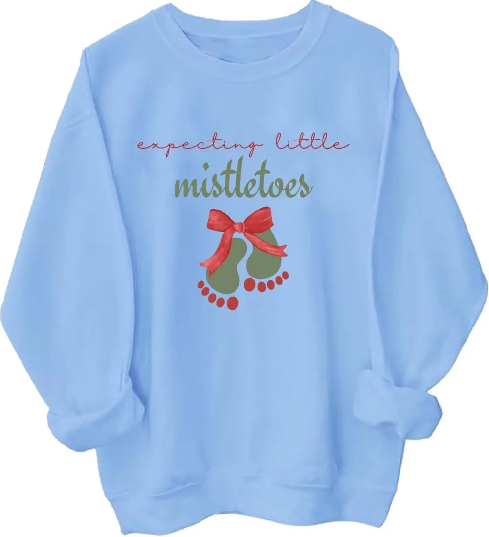 Свитшот Expecting Little Mistletoes с принтом в виде следов малыша Czbic
Свитшот Expecting Little Mistletoes с принтом в виде следов малыша Czbic