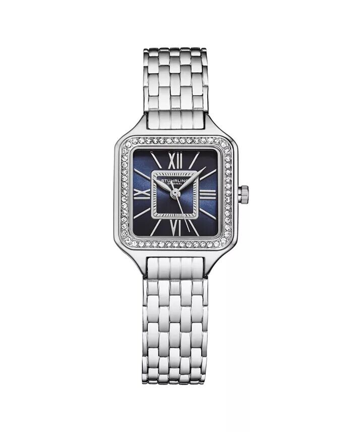 Женские часы Symphony, серебристая нержавеющая сталь, синий циферблат, квадратный размер 36 мм Stuhrling
Женские часы Symphony, серебристая нержавеющая сталь, синий циферблат, квадратный размер 36 мм Stuhrling