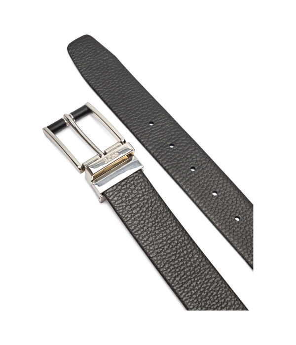 Ремень мужской Boss двусторонний кожаный, черный
Ремень мужской Boss двусторонний кожаный, черный