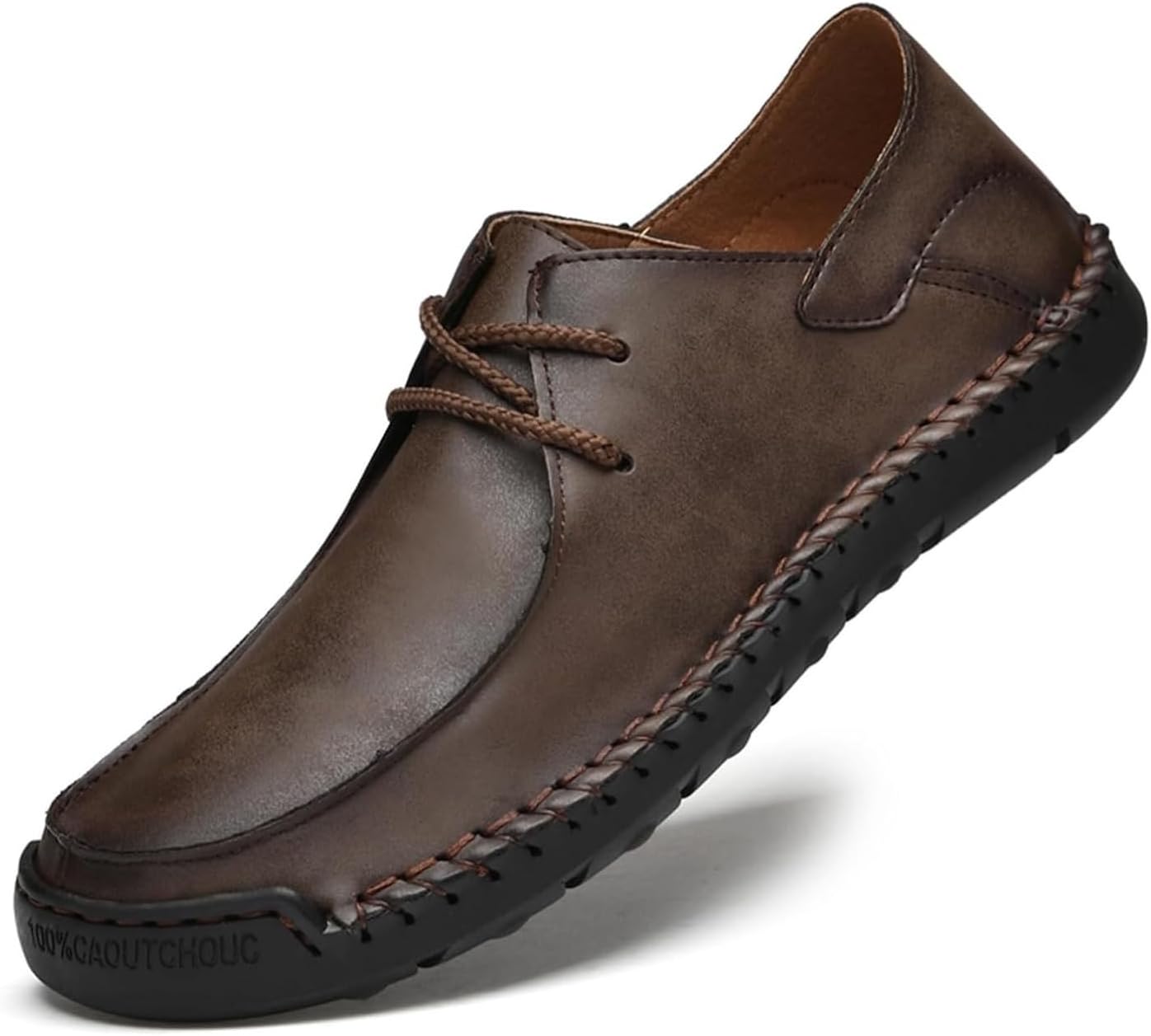Мужские ручной работы кожаные лоферы, повседневная обувь, легкие и удобные, с шнуровкой, плоские, и прогулок, модные, дышащие, с нескользящей подошвой, с круглым носком, удобные, для улицы Generic, темно-коричневый
Мужские ручной работы кожаные лоферы, повседневная обувь, легкие и удобные, с шнуровкой, плоские, и прогулок, модные, дышащие, с нескользящей подошвой, с круглым носком, удобные, для улицы Generic, темно-коричневый