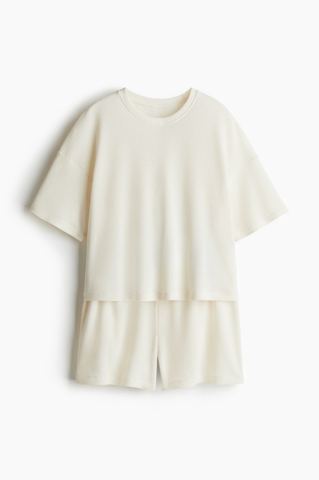 Пижама вафельной вязки H&M, бежевый
Пижама вафельной вязки H&M, бежевый