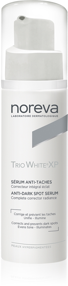 Trio White XP сыворотка против темных пятен, осветляющая тон кожи, корректирующая сыворотка против пигментных пятен Noreva, 30 мл
Trio White XP сыворотка против темных пятен, осветляющая тон кожи, корректирующая сыворотка против пигментных пятен Noreva, 30 мл