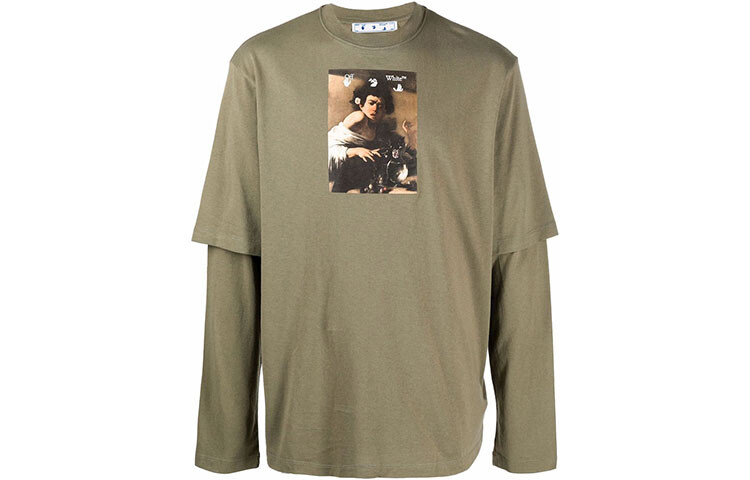 OFF-WHITE Мужская футболка, цвет Army Green
OFF-WHITE Мужская футболка, цвет Army Green