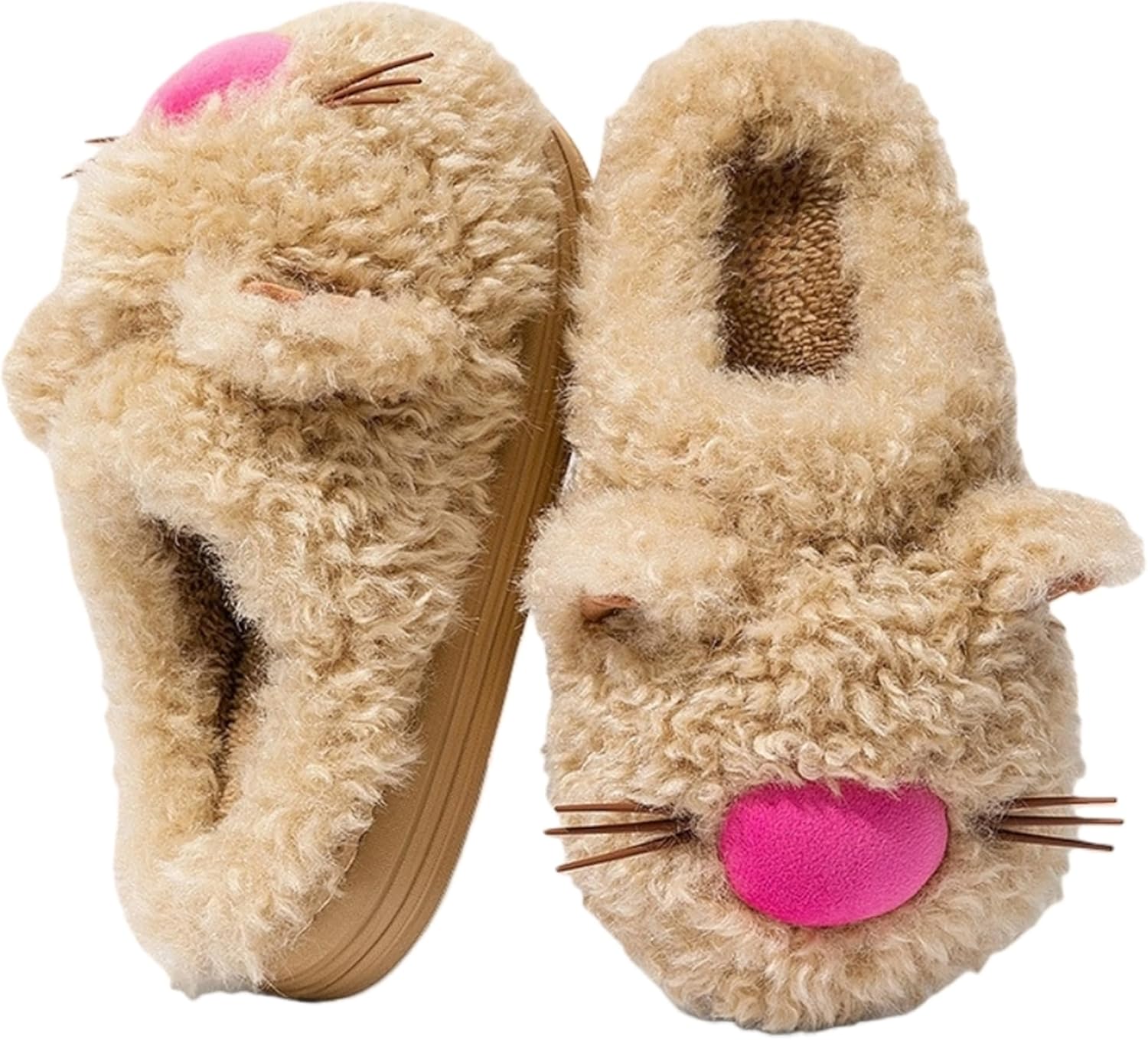 Мягкие домашние тапочки в виде кошек с ушками и усами, плюшевые, нескользящие, теплые, для мужчин и женщин Lichenhao, хаки
Мягкие домашние тапочки в виде кошек с ушками и усами, плюшевые, нескользящие, теплые, для мужчин и женщин Lichenhao, хаки