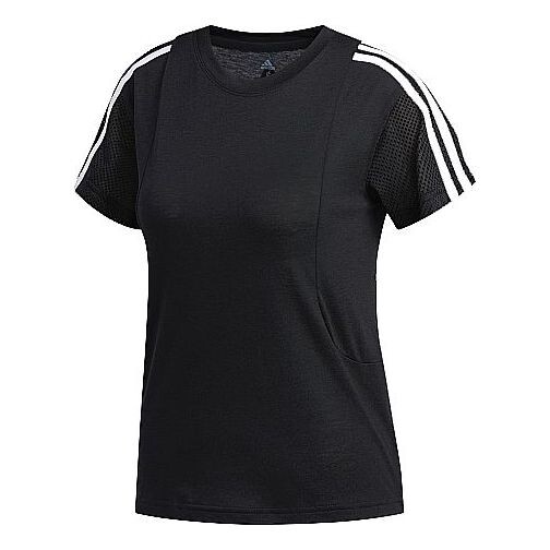 Футболка тренировочные с круглым вырезом пуловер с коротким рукавом Adidas, черный
Футболка тренировочные с круглым вырезом пуловер с коротким рукавом Adidas, черный